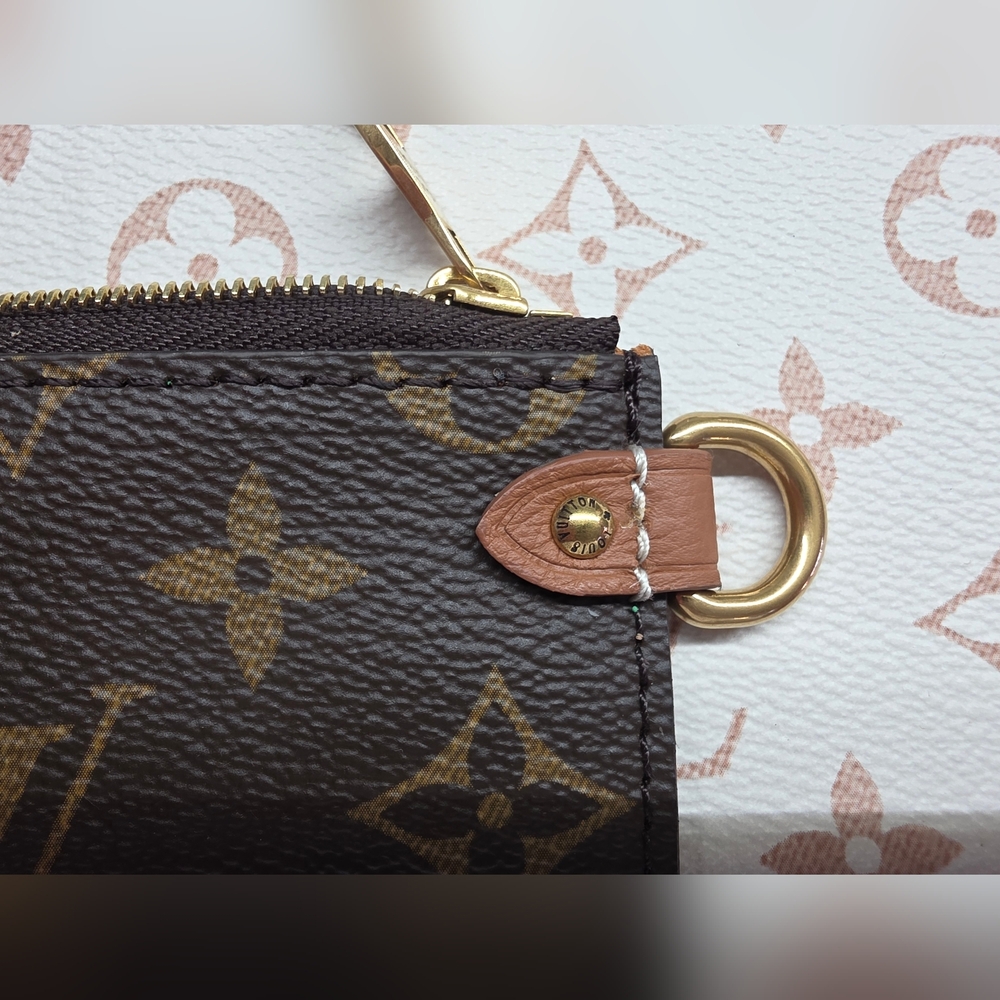 Louis Vuitton Brown and Tan Monogram Pouch No Strap - Picture 2 of 9